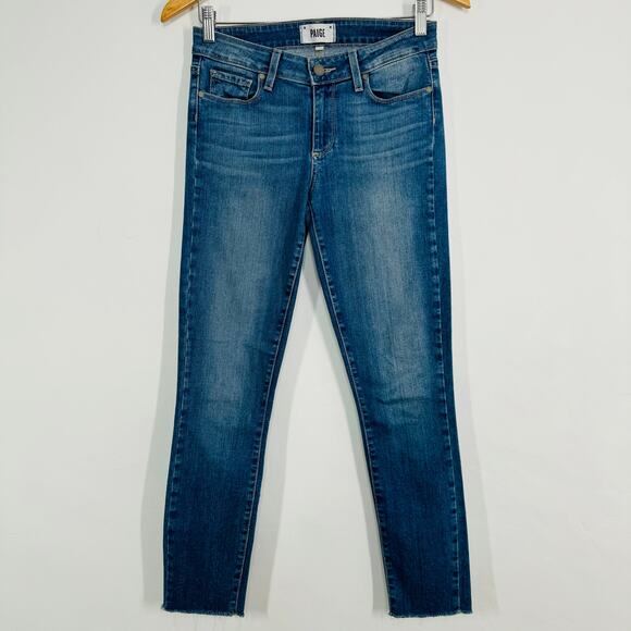 Paige Verdugo Ultra Skinny Jeans Blue Nico Mid Rise Ankle Denim Classic Size 27 - Picture 10 of 10